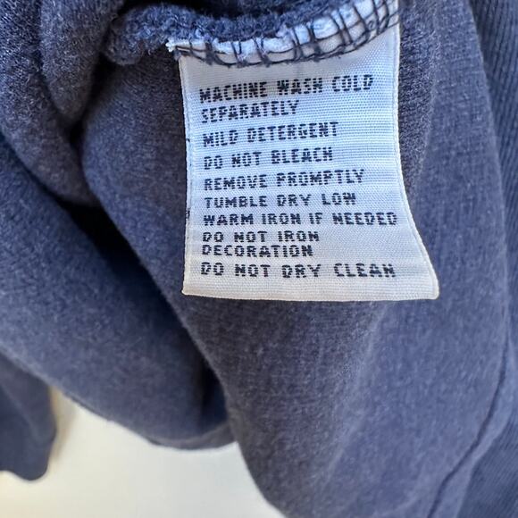 Polo Ralph Lauren Blue Cotton Quarter Zip Pullover Sweater XL - Picture 6 of 6